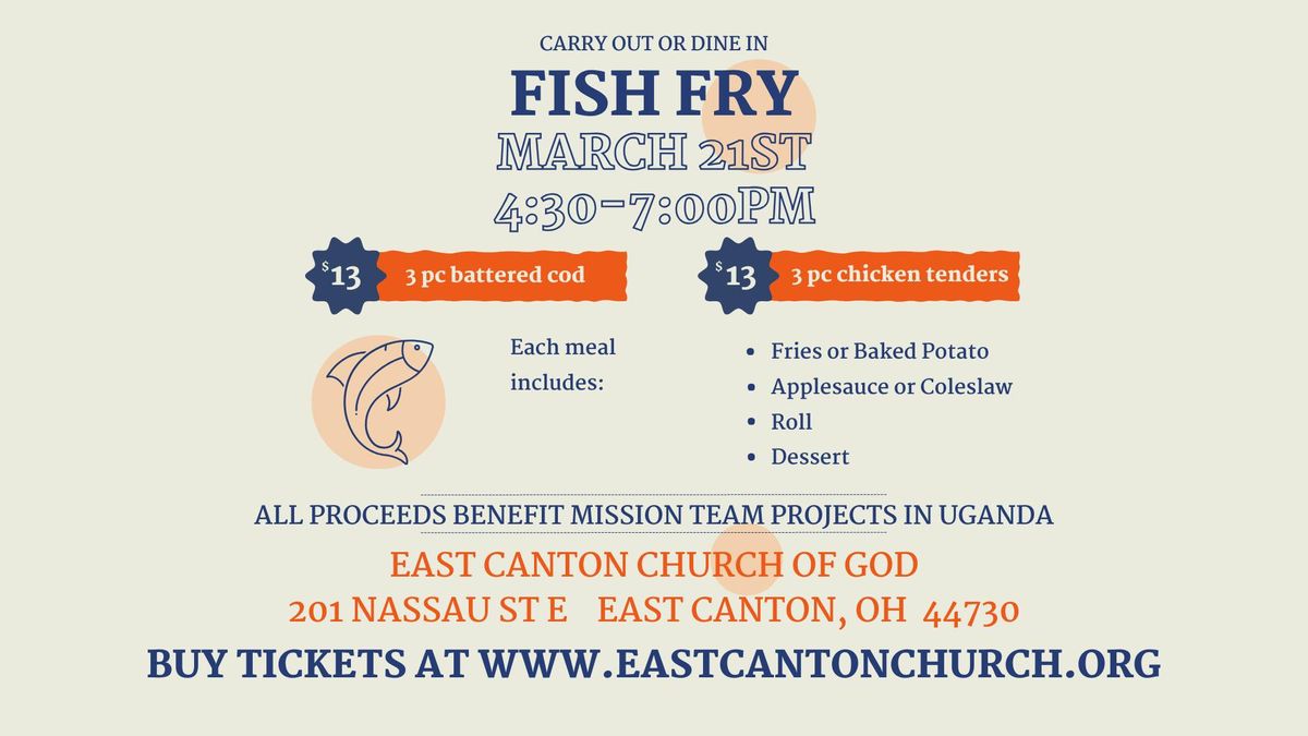 Fish Fry- March 21st