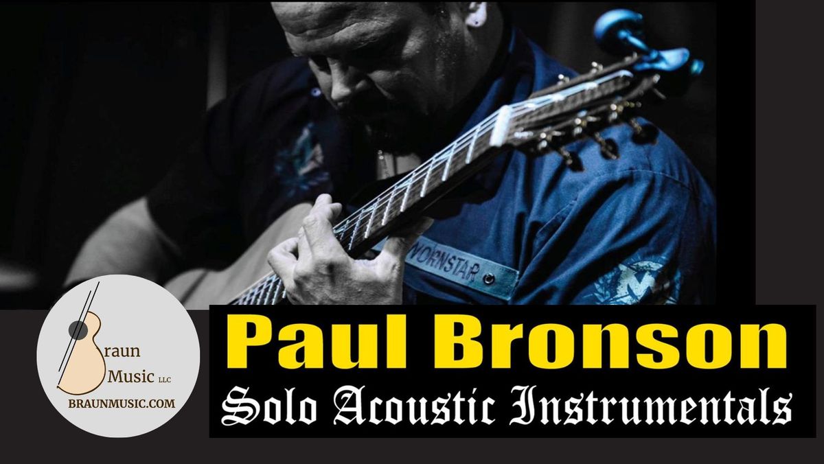 Live Music! Paul Bronson Acoustic Music @ BB Jack's - Cottage  Grove, WI - Friday, June 7th