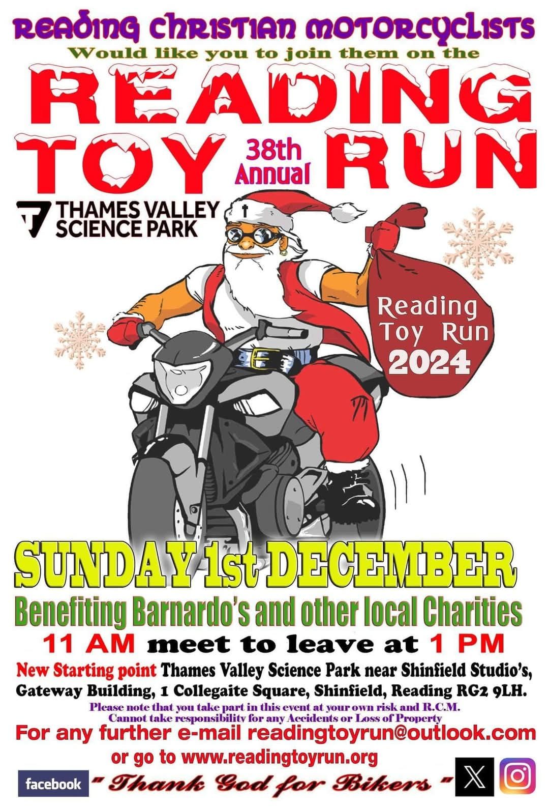 group ride over to Reading toy run