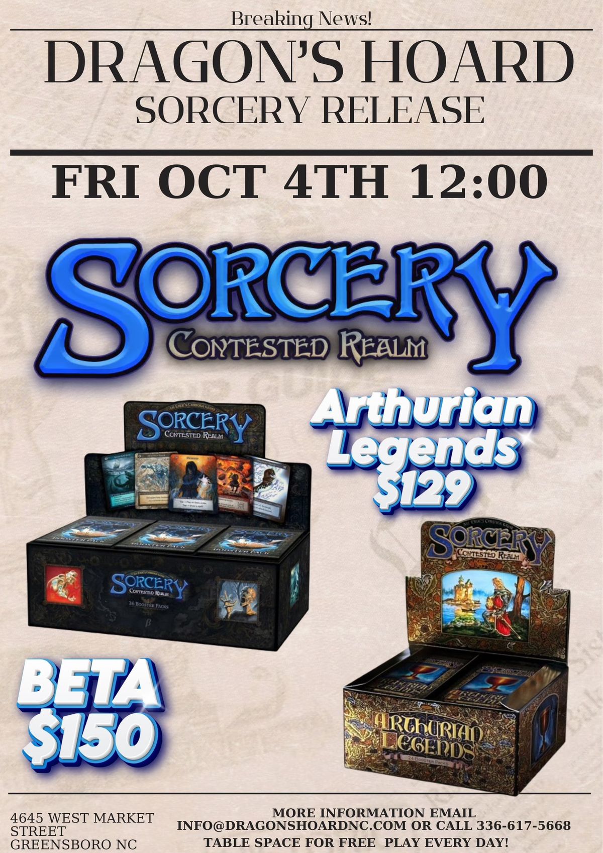 Sorcery: Arthurian Legends - Release! October 4th