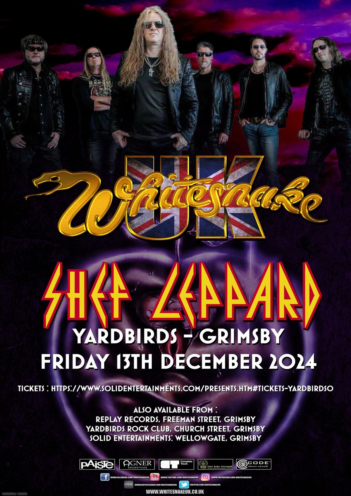 WHITESNAKE UK & SHEF LEPPARD