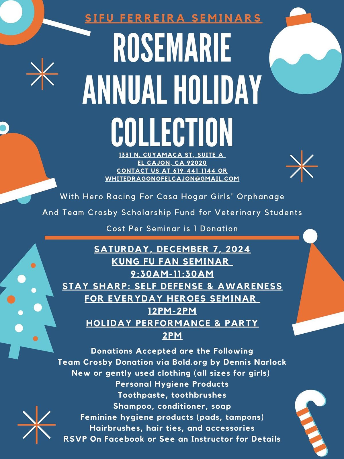 Rosemarie Annual Holiday Collection - Sifu Ferreira Seminars