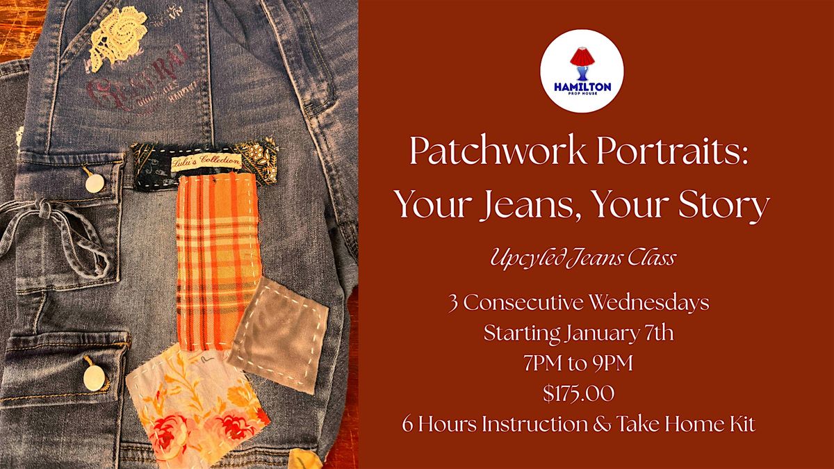 Patchwork Portraits - Your Jeans, Your Story - Upcycled Jeans Class