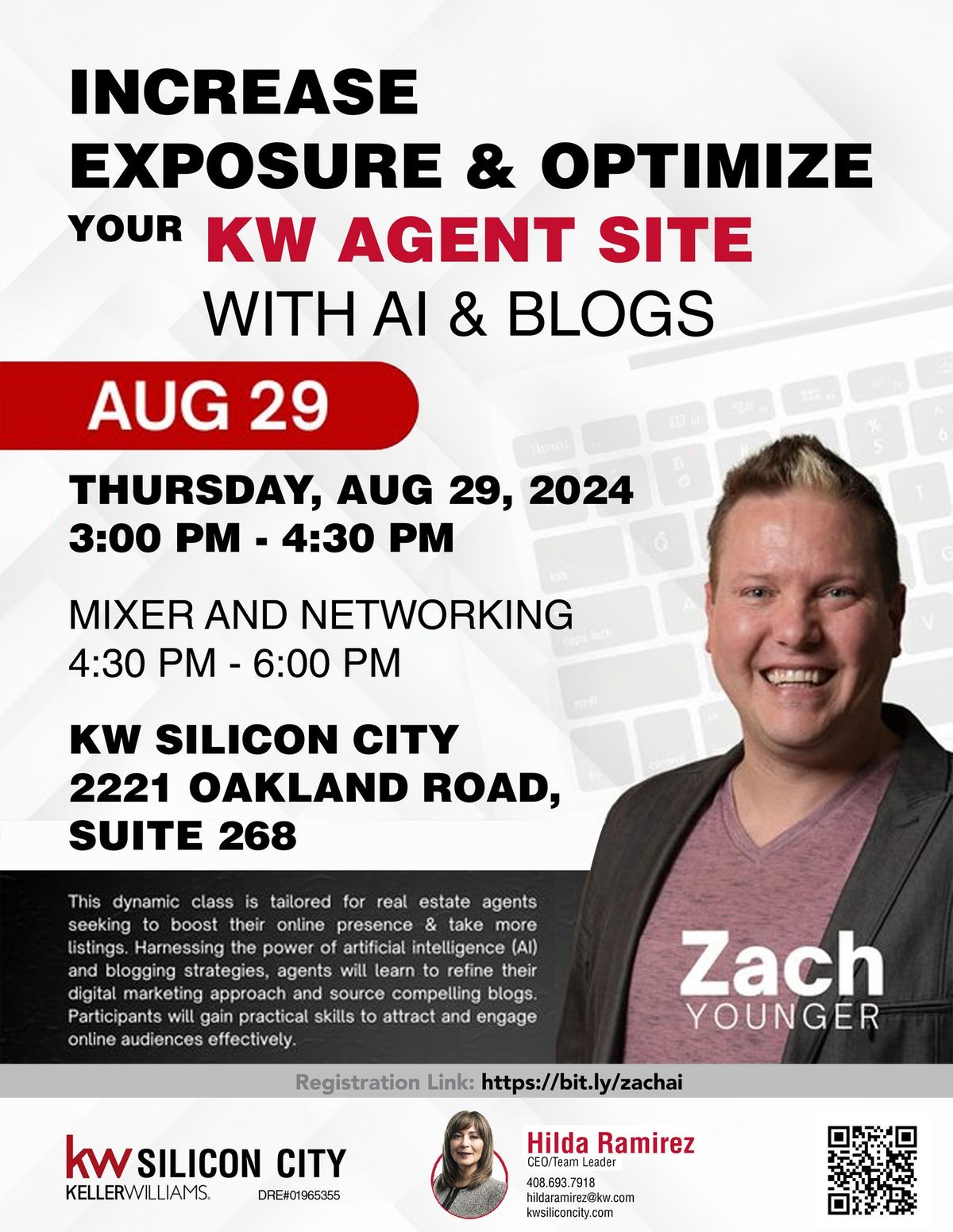 Zach Younger - Optimizing Your KW Website using A.I. & Blogs