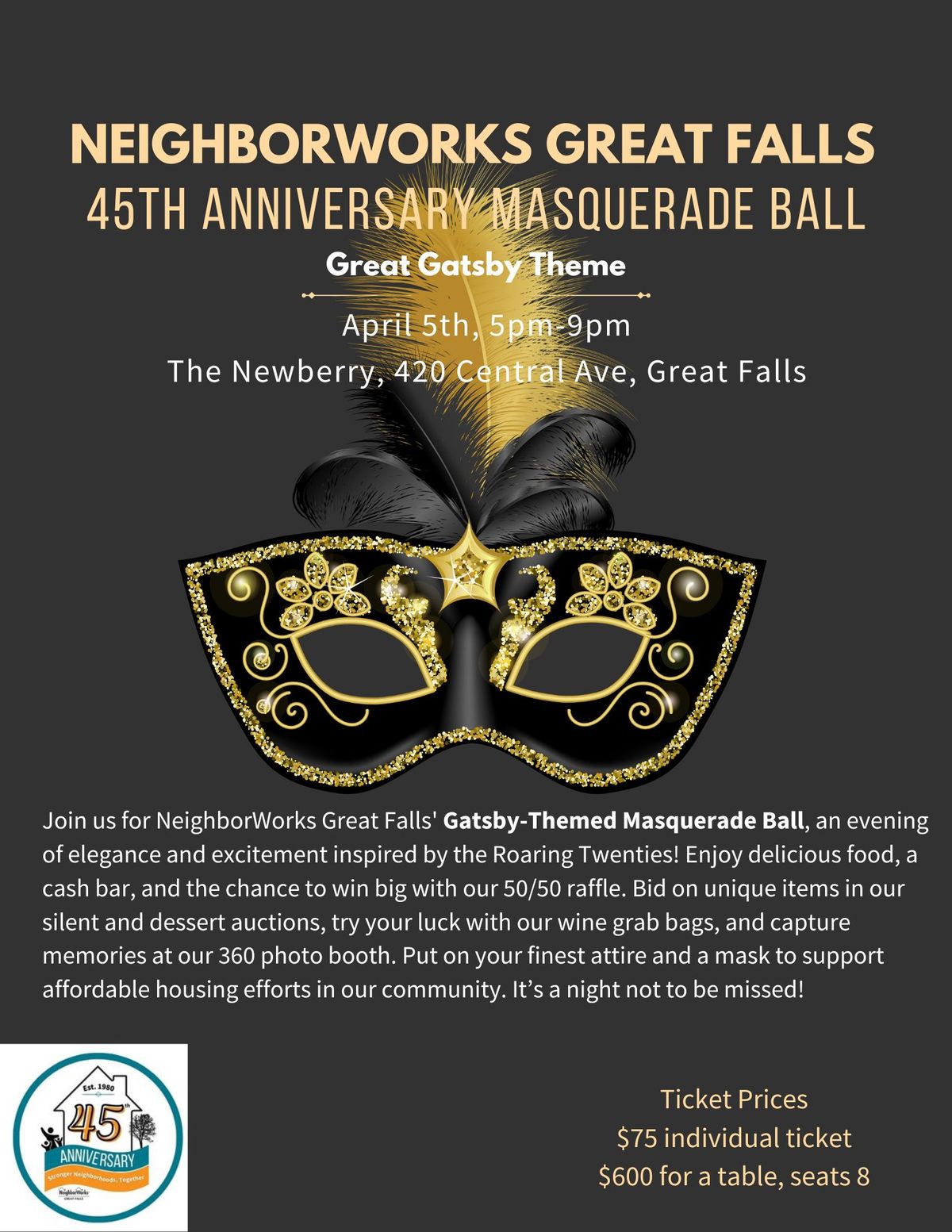 NWGF 45th Anniversary Masquerade Ball