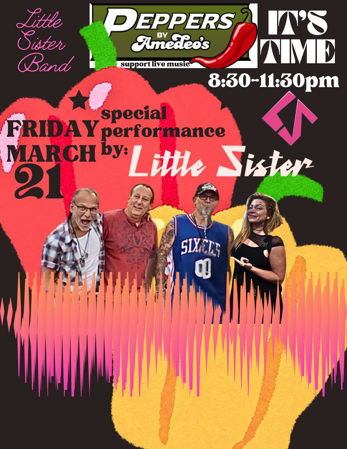 LITTLE SISTER at Peppers \u2022 King Of Prussia, PA \u2022 Fri, March 21 \u2022 8:30-11:30PM