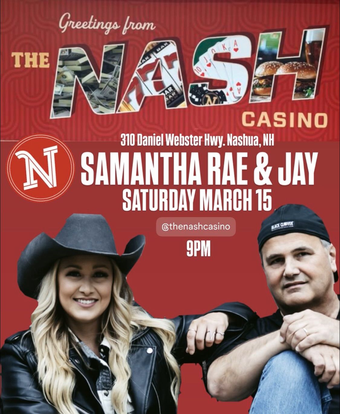 Samantha Rae & Jay Live at NASH Casino