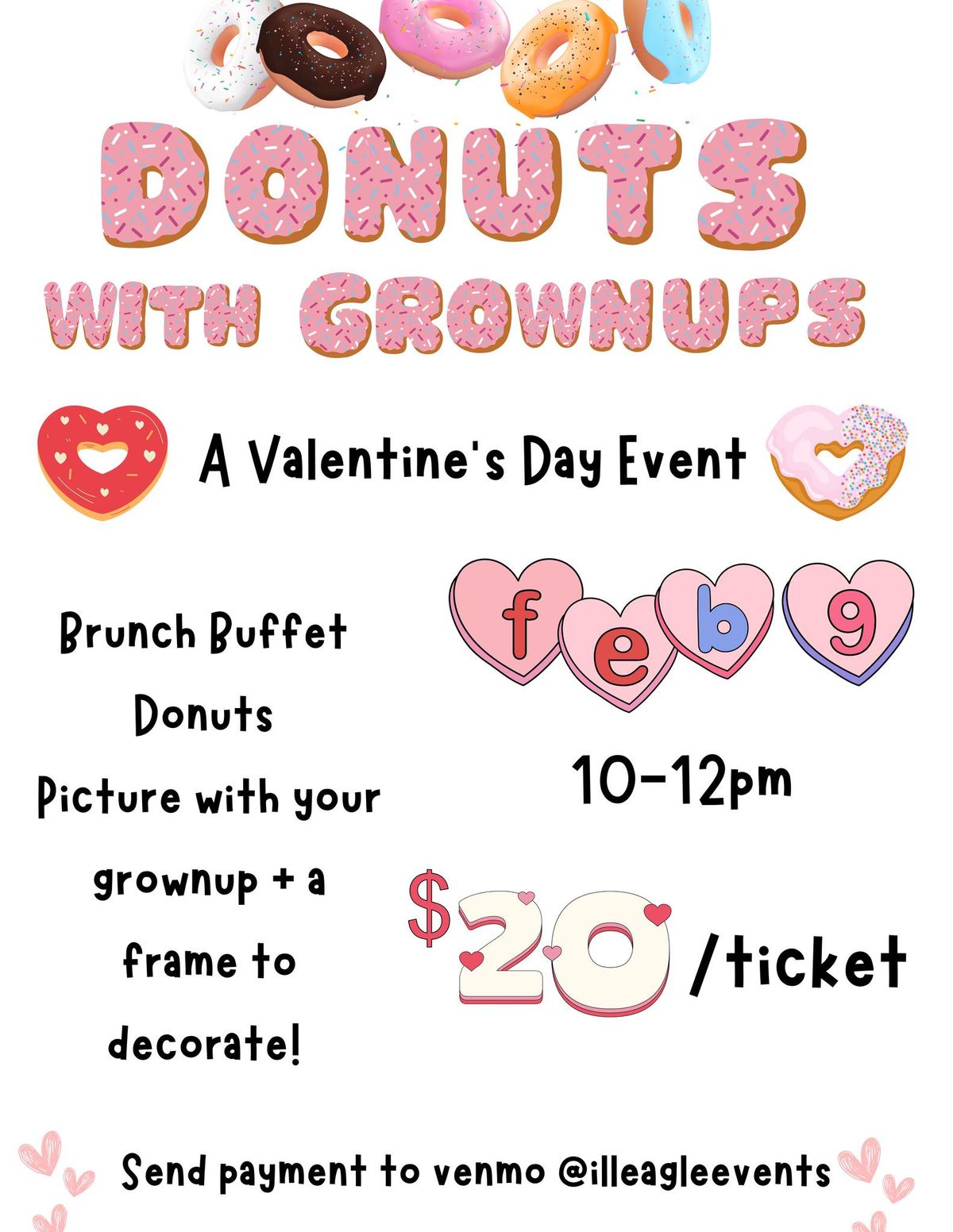 Donuts with Grownups! ~ A Valentine\u2019s Event! 