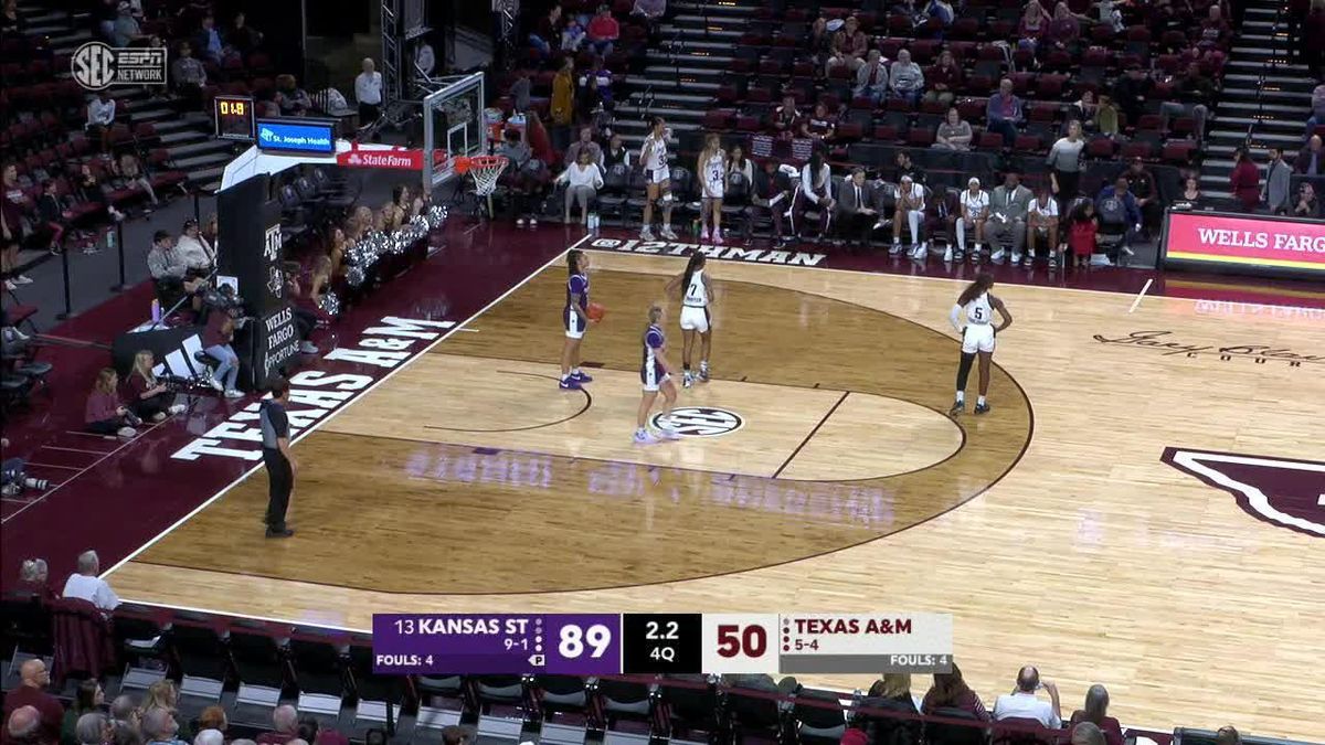 Texas A&M Aggies at Kansas State Wildcats Womens Basketball at Bramlage Coliseum