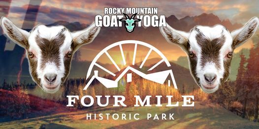 Sunset Baby Goat Yoga - August 29th (FOUR MILE HISTORIC PARK)