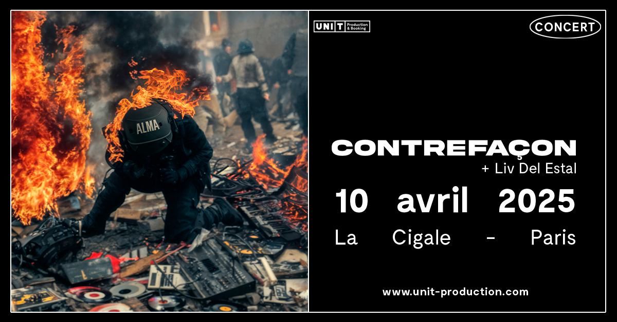 Contrefa\u00e7on + Liv Del Estal \u2022 10.04.25 \u2022 La Cigale