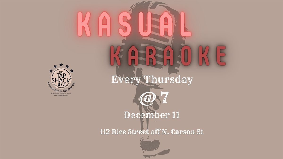 Kasual Karaoke: Tap Shack Sing-It-Out Thursdays