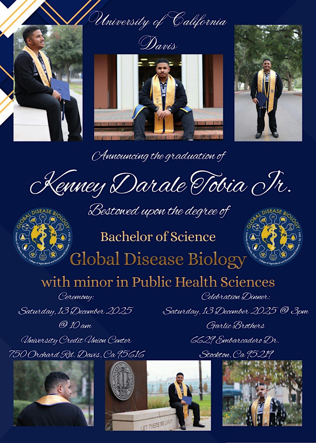 Graduation Celebration for Kenney D. Tobia Jr.