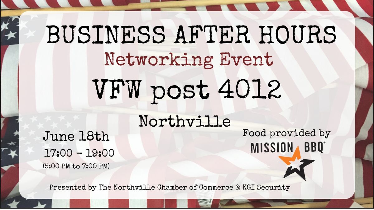 Business After Hours Networking at VFW post 4012