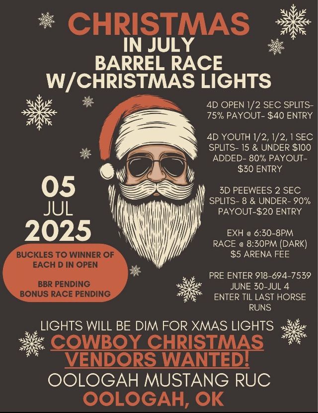 Christmas in July Barrel Race 