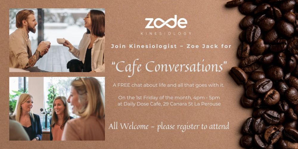 Cafe Conversations - Free gathering on 1st Friday of the month. For men and women (16+)