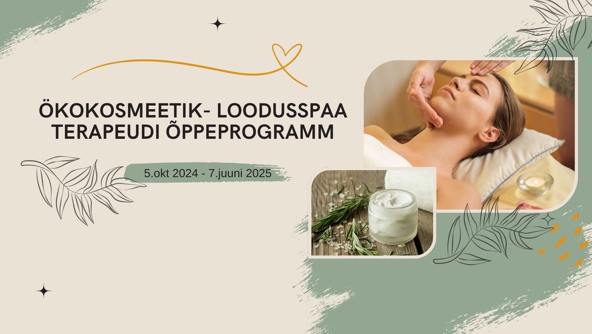 \u00d6kokosmeetik \u2013 loodusspaa terapeudi \u00f5ppeprogramm