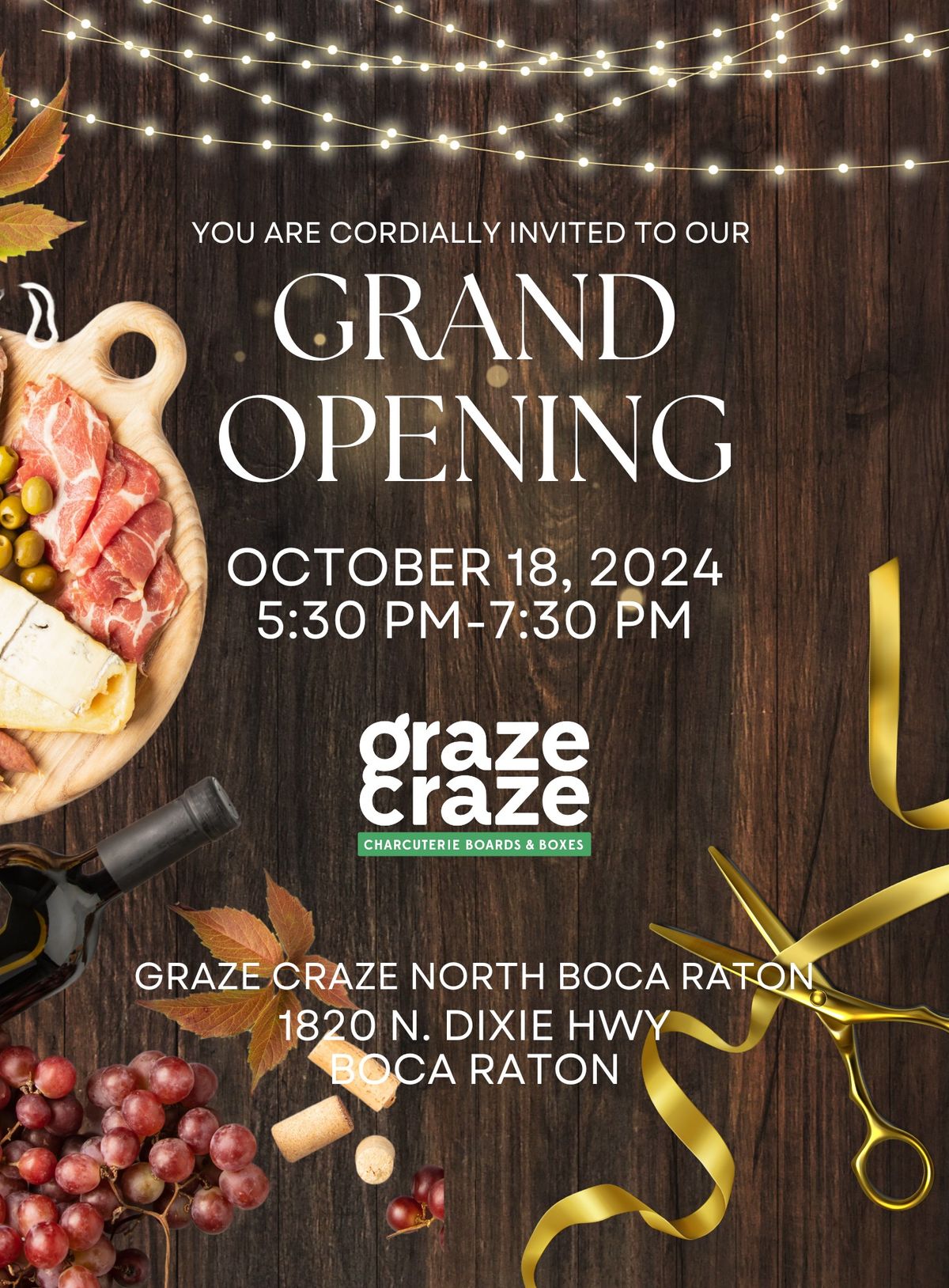 Grand Opening of Graze Craze North Boca Raton