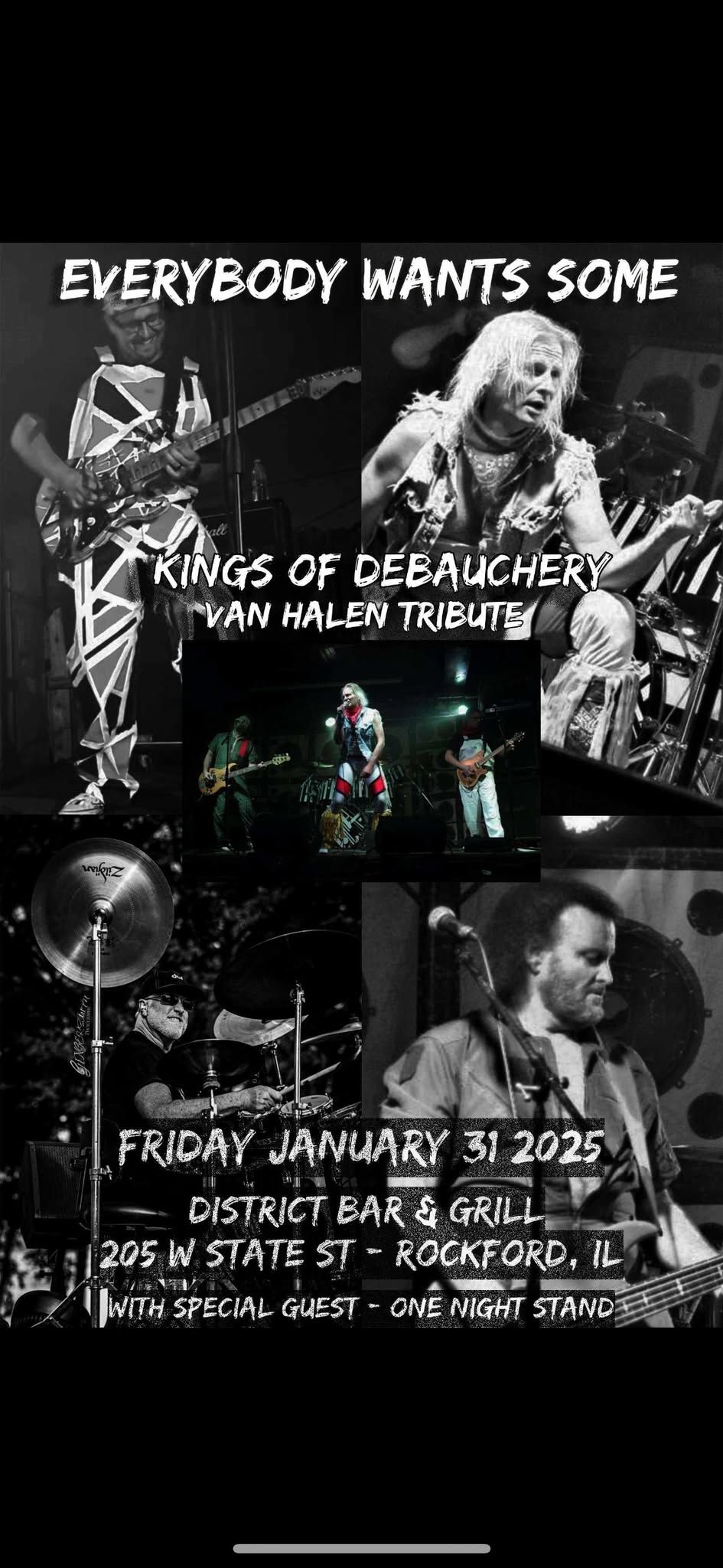 David Lee Roth Era Van Halen night by Kings of Debauchery