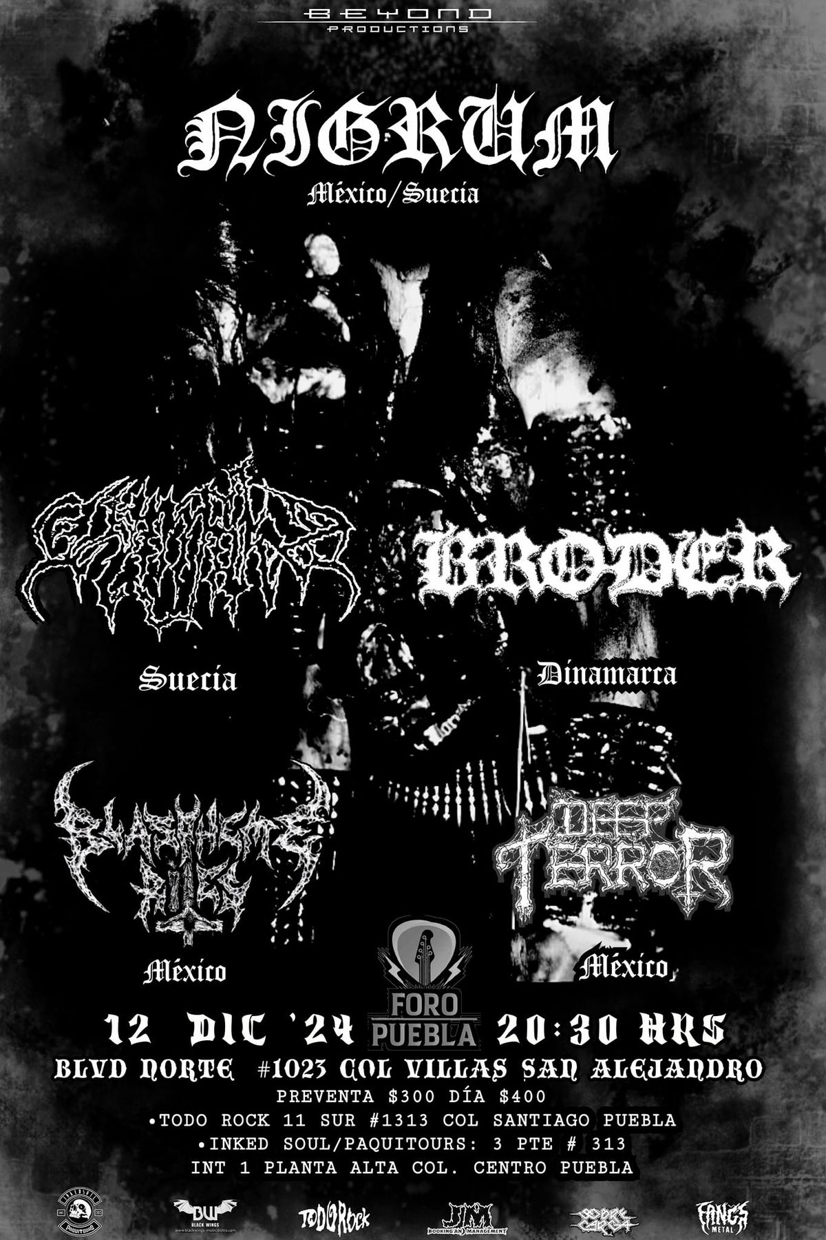 Nigrum (Mex\/Swe) Hinsides (Suecia) Broder ( Dinamarca) en Puebla 