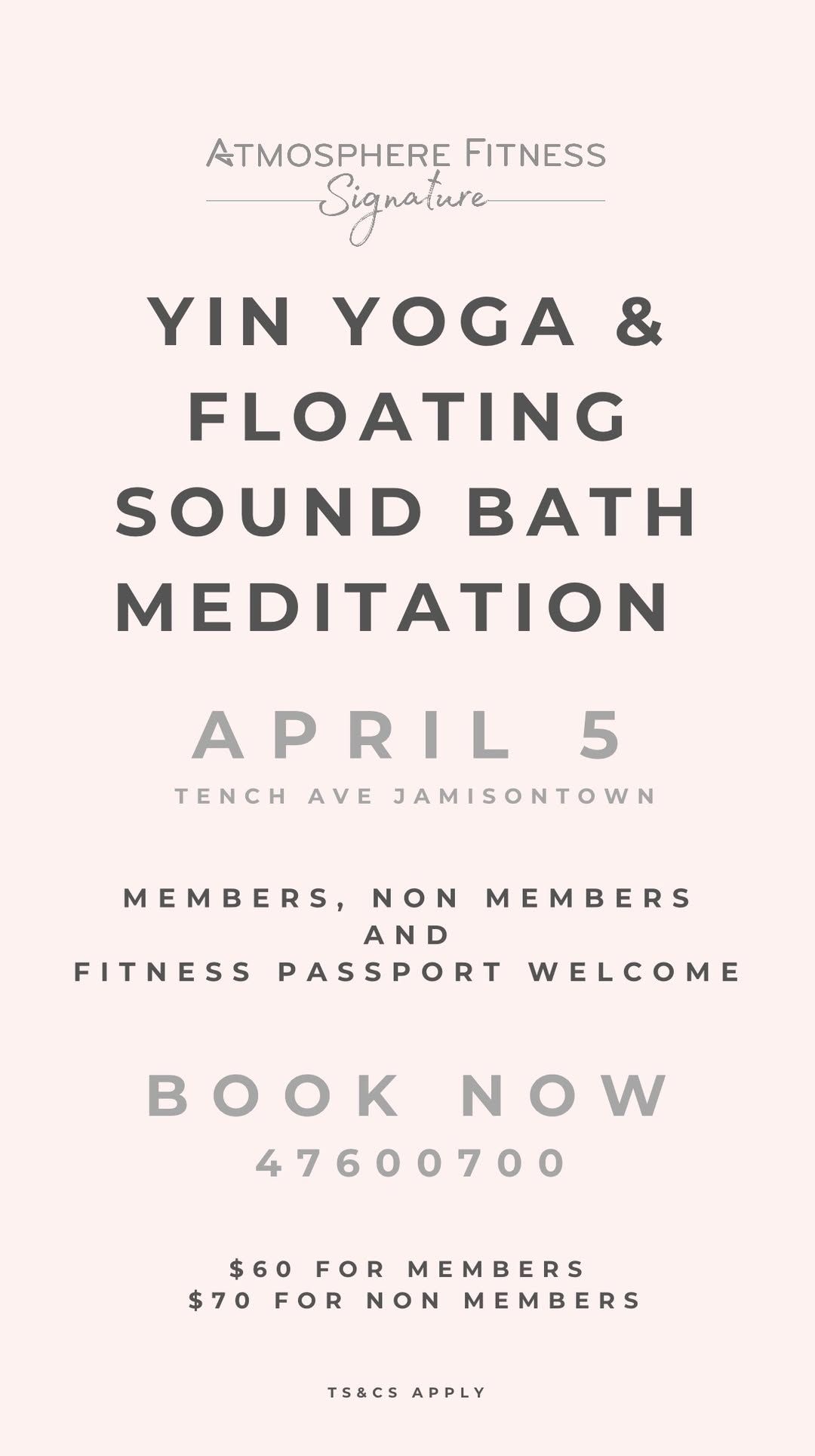 YIN YOGA & FLOATING SOUND BATH MEDITATION at our Signature club 