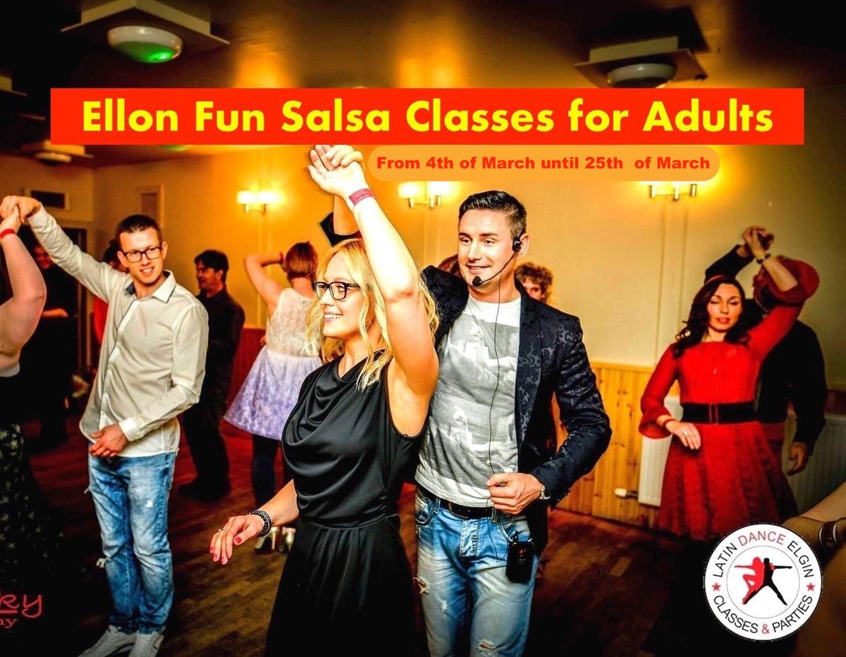 New 2025 Fun Salsa 1-month course for Adults in Ellon!