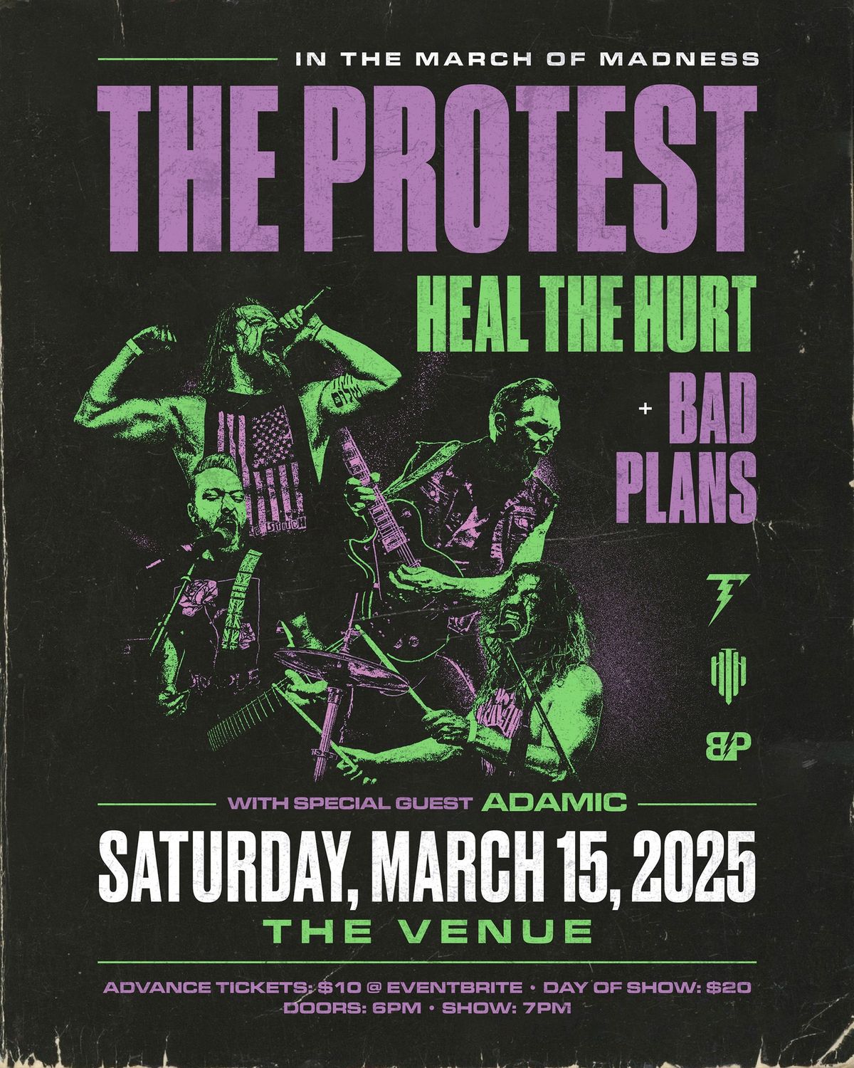 The Protest || Heal The Hurt || Bad Plans || Adamic||