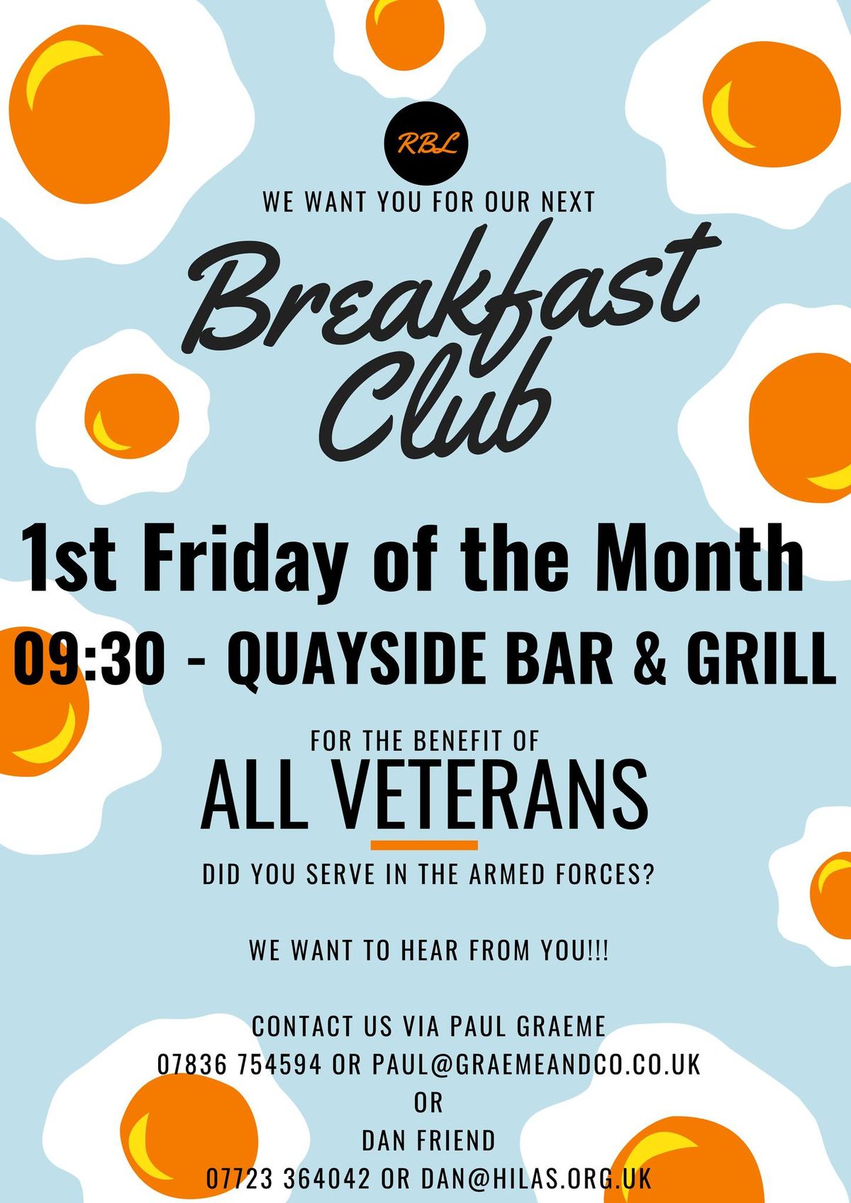 Sandwich and District RBL - Breakfast Club