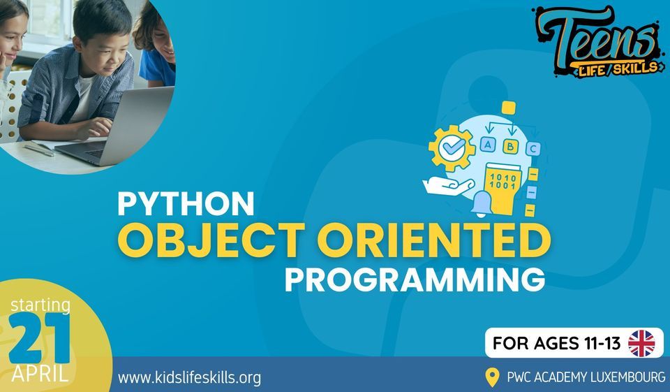 Python Object Oriented Programming | Course for Ages 11-13 in English