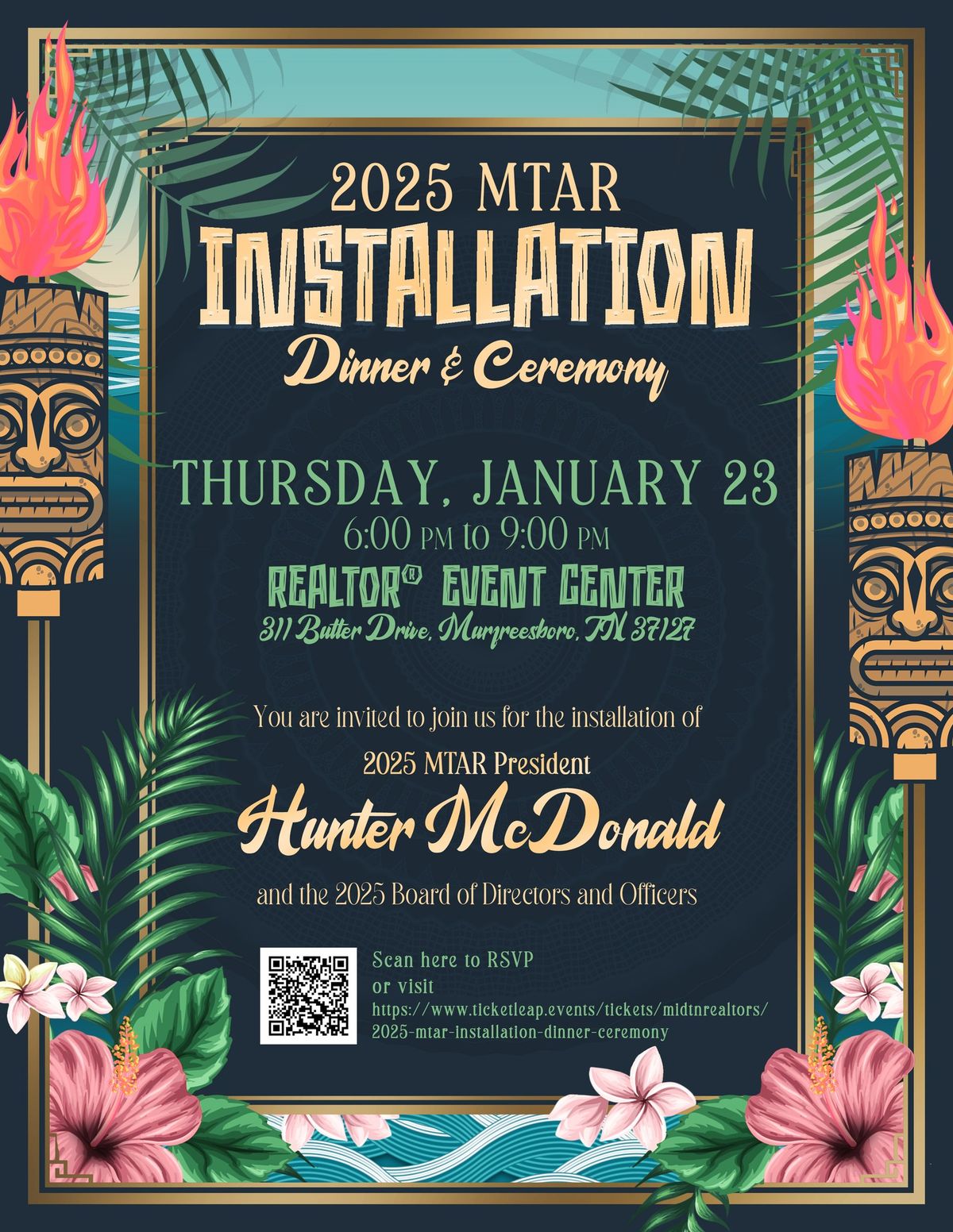 2025 MTAR Installation Dinner & Ceremony