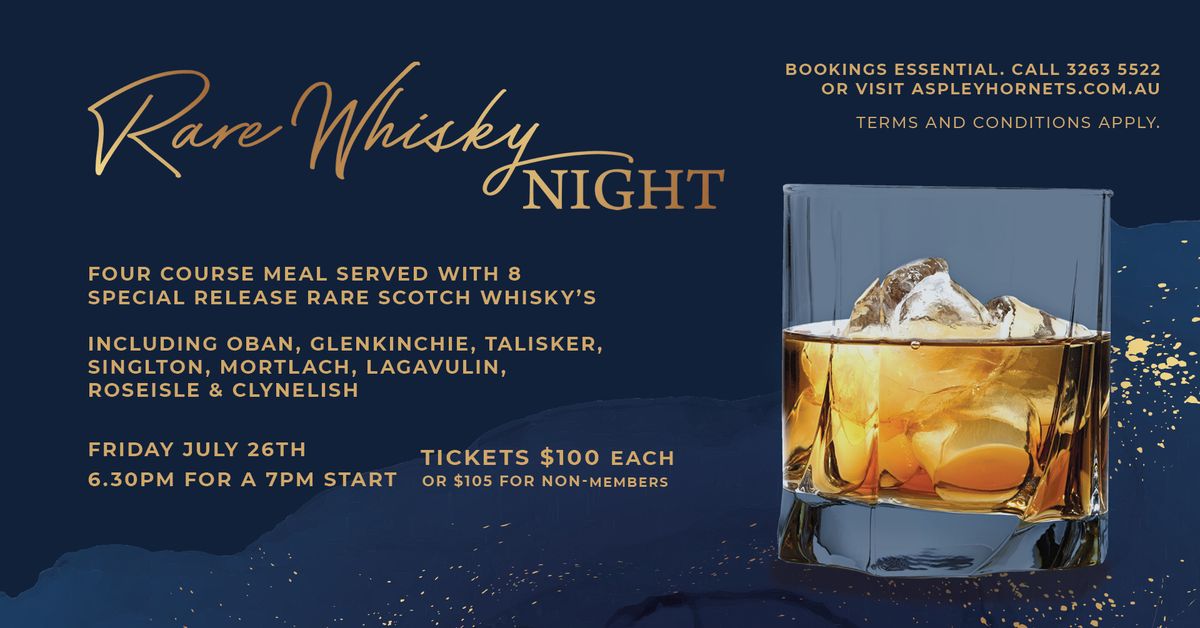 Rare Whisky Night - Hosted by Diageo