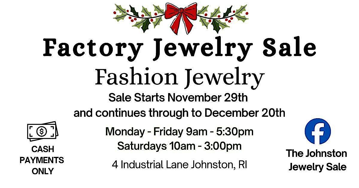 Huge Factory Fashion Jewelry Sale - Johnston, RI