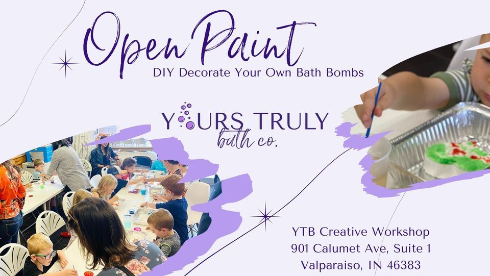 Open Paint - Bath Bomb Painting Workshop