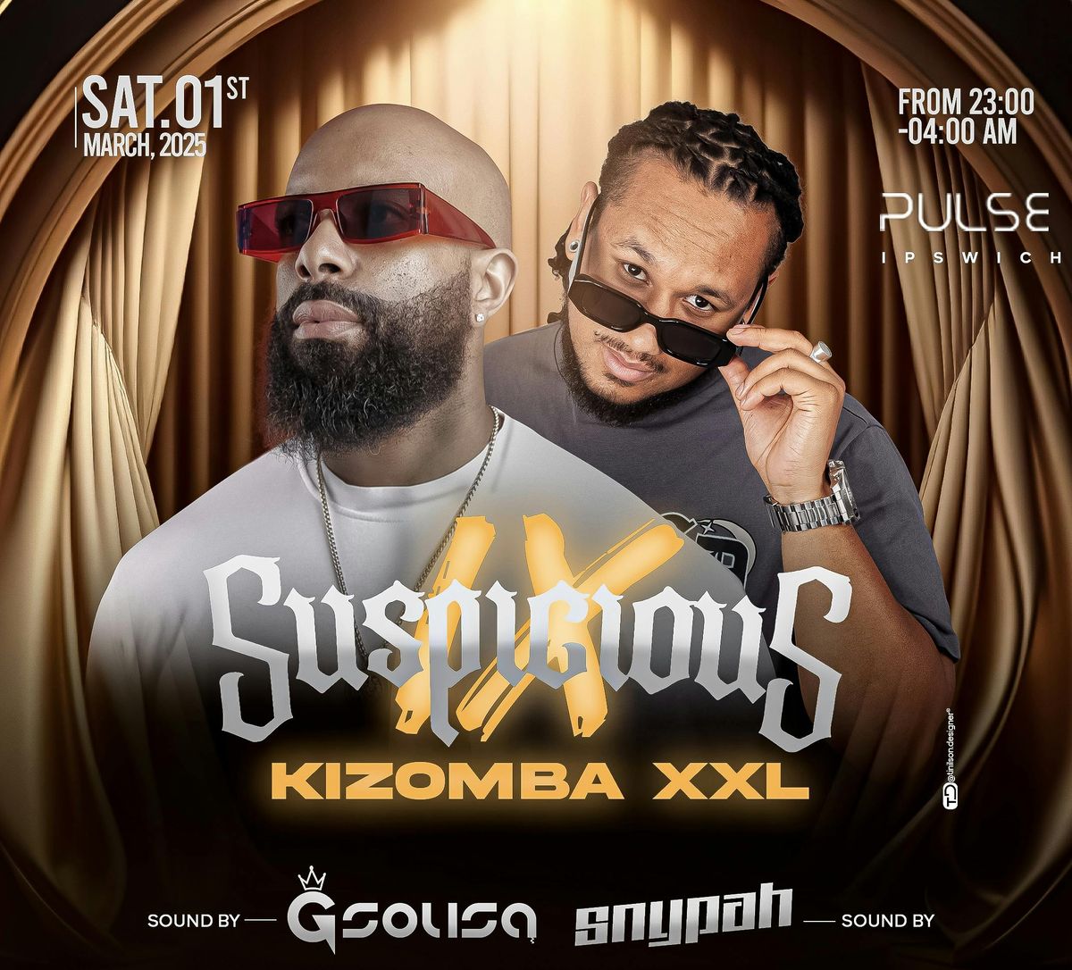 KIZOMBA XXL \ud83d\ude08 SUSPICIOUS IV - SAT 1 MARCH