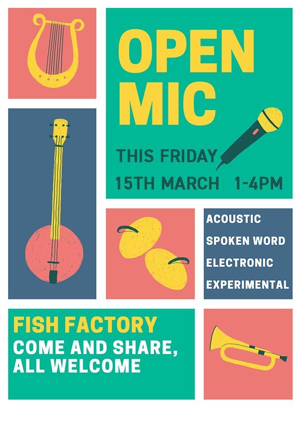 OPEN MIC! EVERY THIRD SATURDAY! 1PM