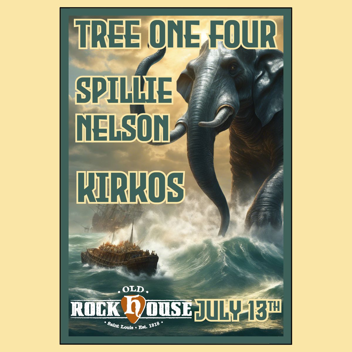 Tree One Four + Spillie Nelson + Kirkos at Old Rock House