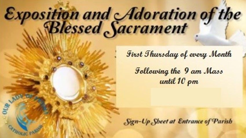 First Thursday Monthly Adoration