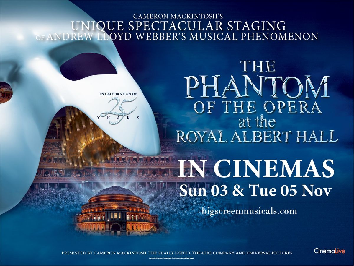 \u2018The Phantom of the Opera\u2019 filmed live at the Royal Albert Hall