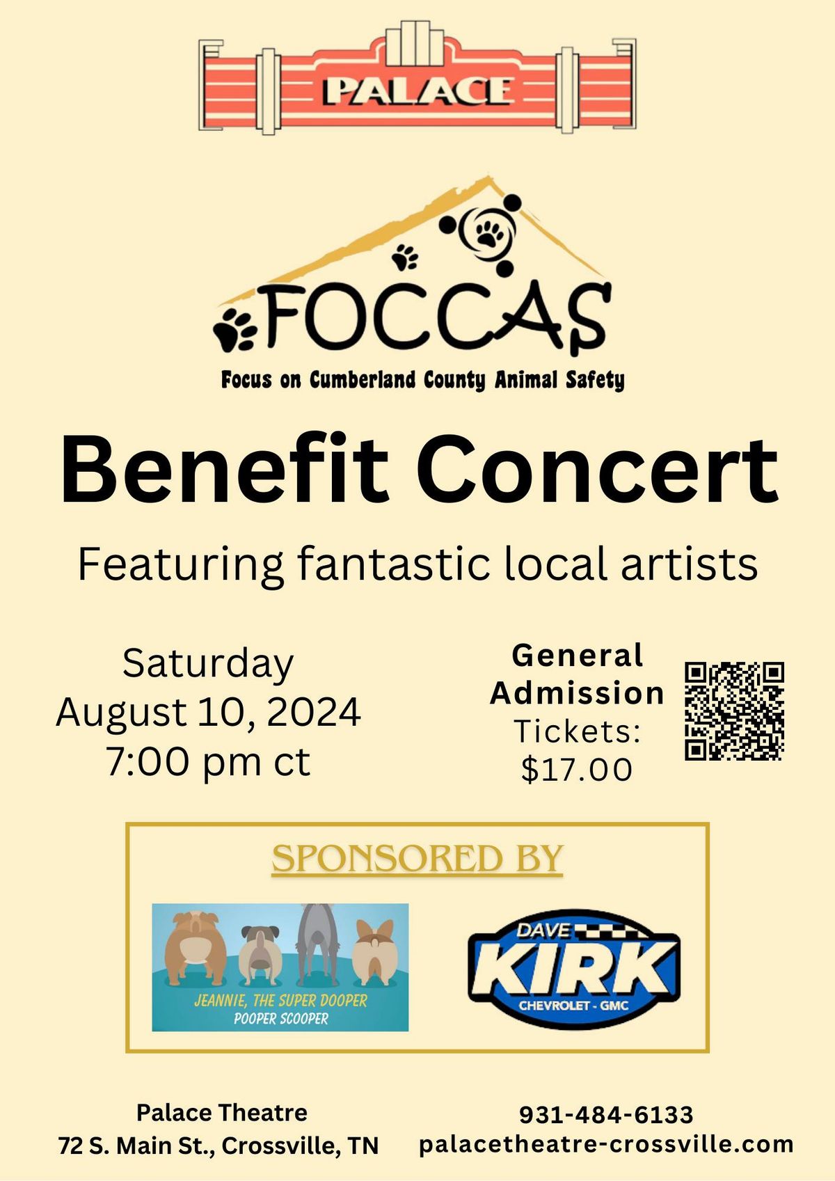 FOCCAS Benefit Concert
