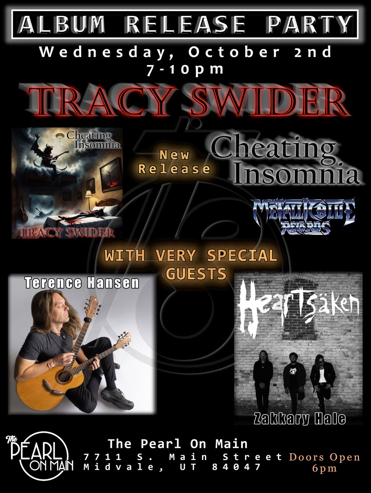 Tracy Swider Album Release Party with Terence Hansen & HeartSaken