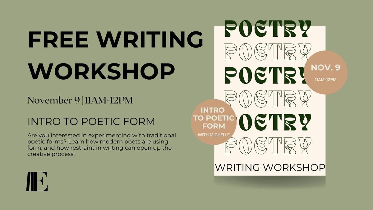 Intro to Poetic Form