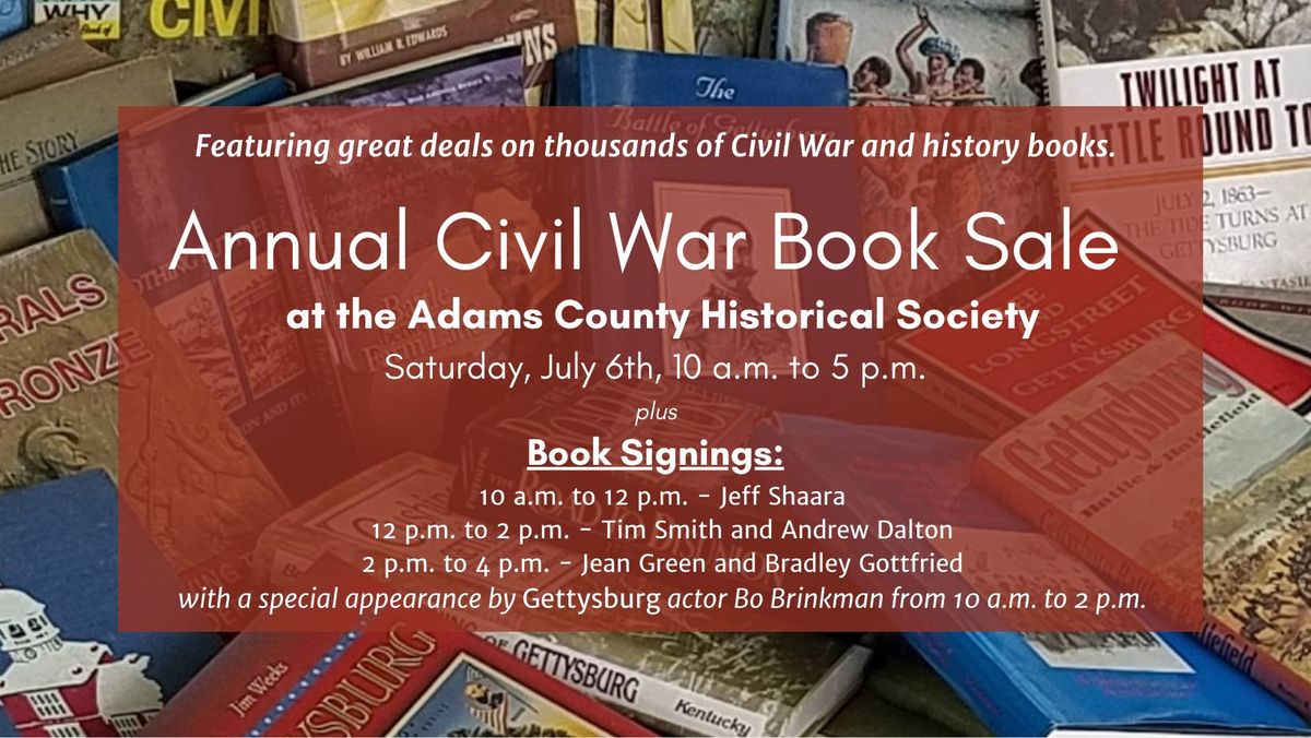 Annual Civil War Book Sale