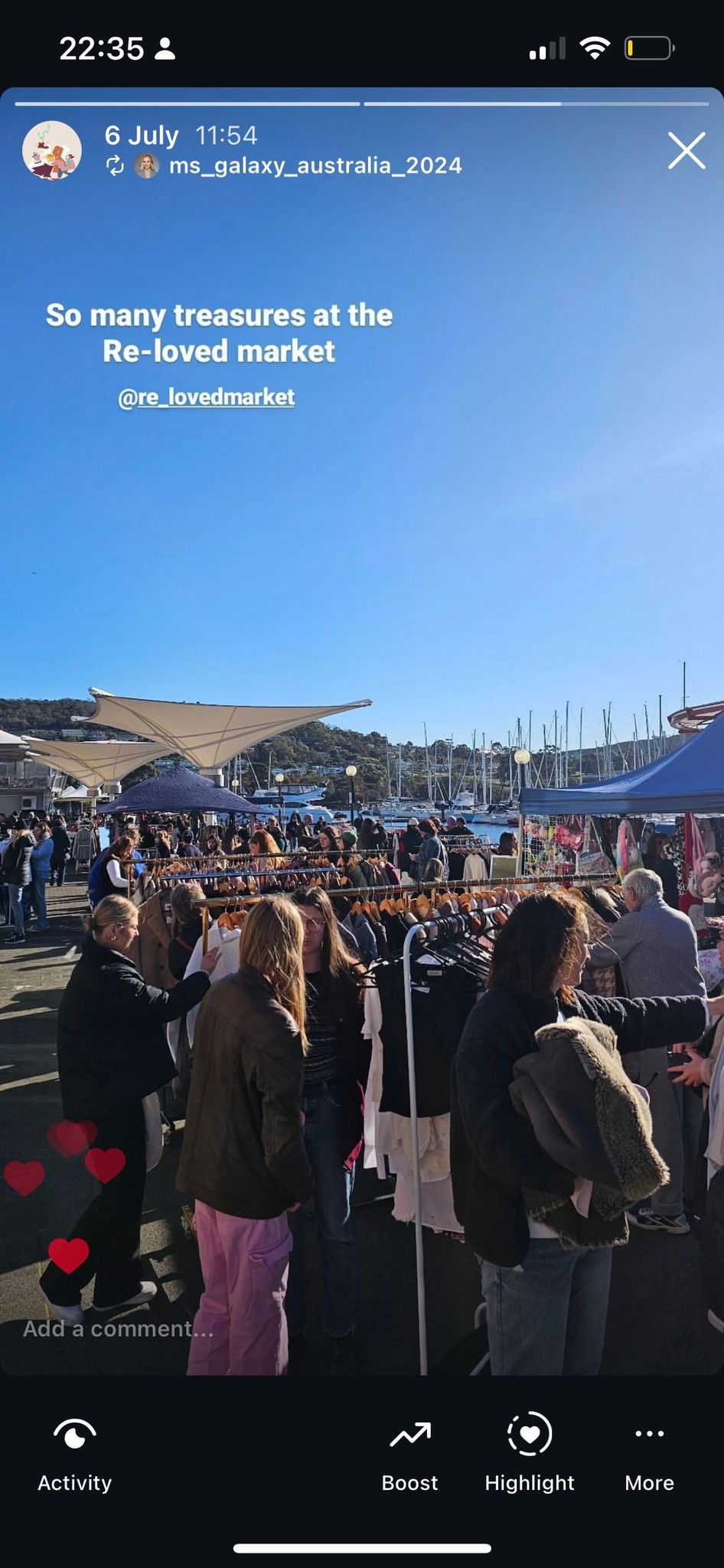 The Re-Loved Market at Bellerive Boardwalk