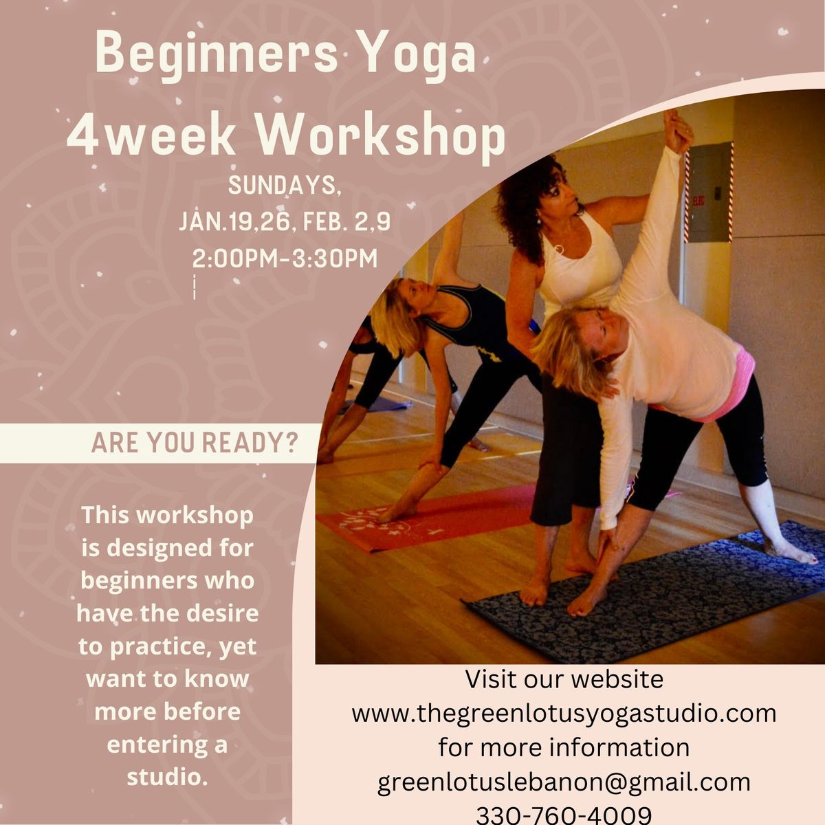 Beginners Yoga 4 Week Workshop