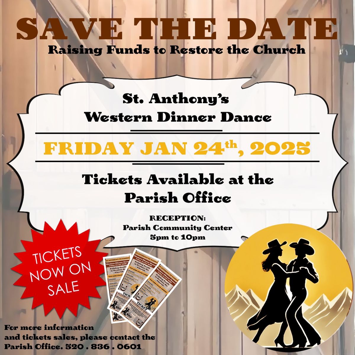 ST. ANTHONYS WESTERN DINNER DANCE!