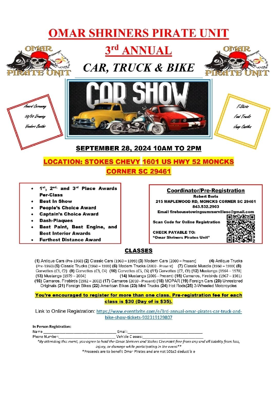 3rd Annual Car, Truck and Bike Show