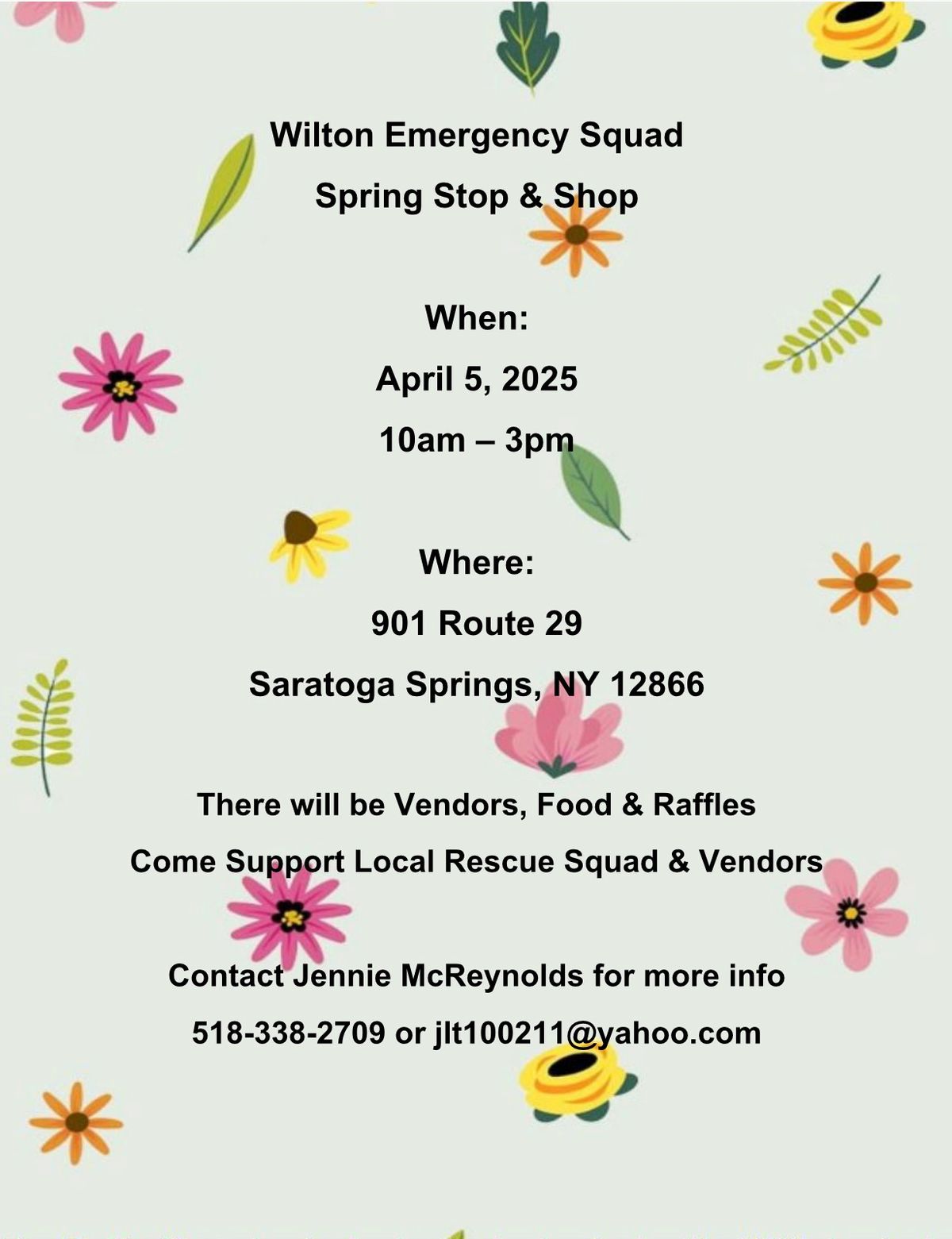 Wilton Craft\/Vendor Spring Stop & Shop