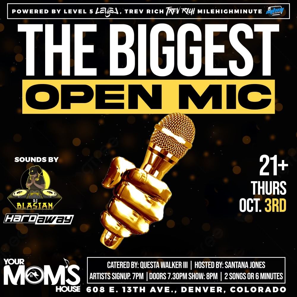 The Biggest Open Mic 10\/3