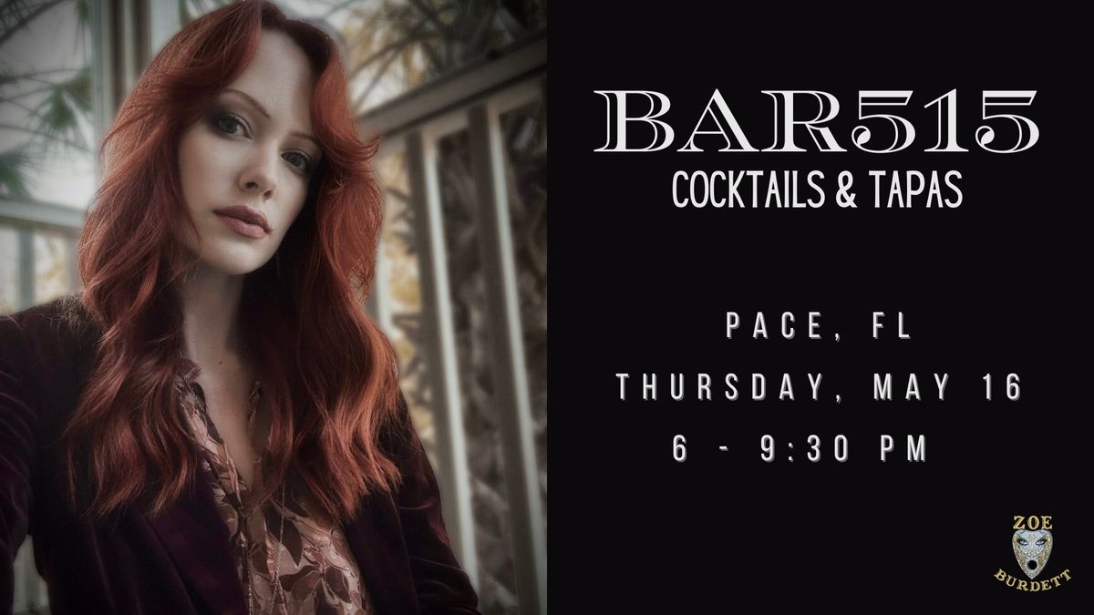 Zoe Burdett LIVE at Bar515 Cocktails & Tapas 