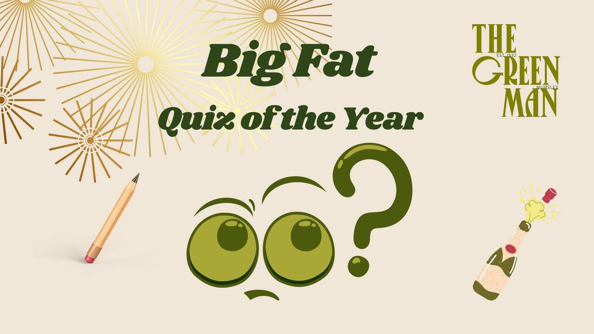 The Big Fat Quiz of the Year 